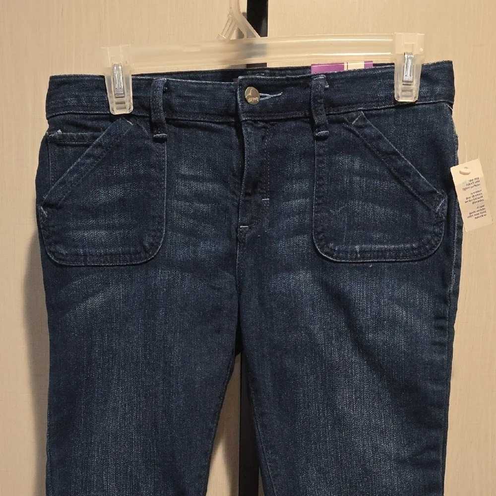 (J7) Old Navy Flare Dark Blue Shorts, Sz 16 Girls